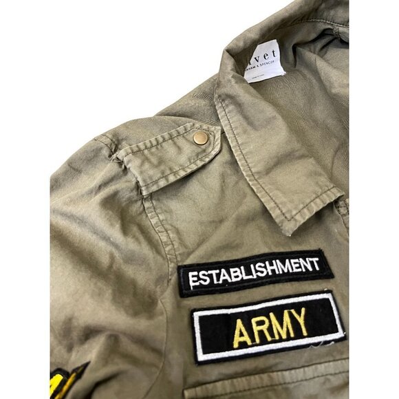 Velvet by Graham & Spencer Women's Jacket Green Army Size S - Picture 8 of 12